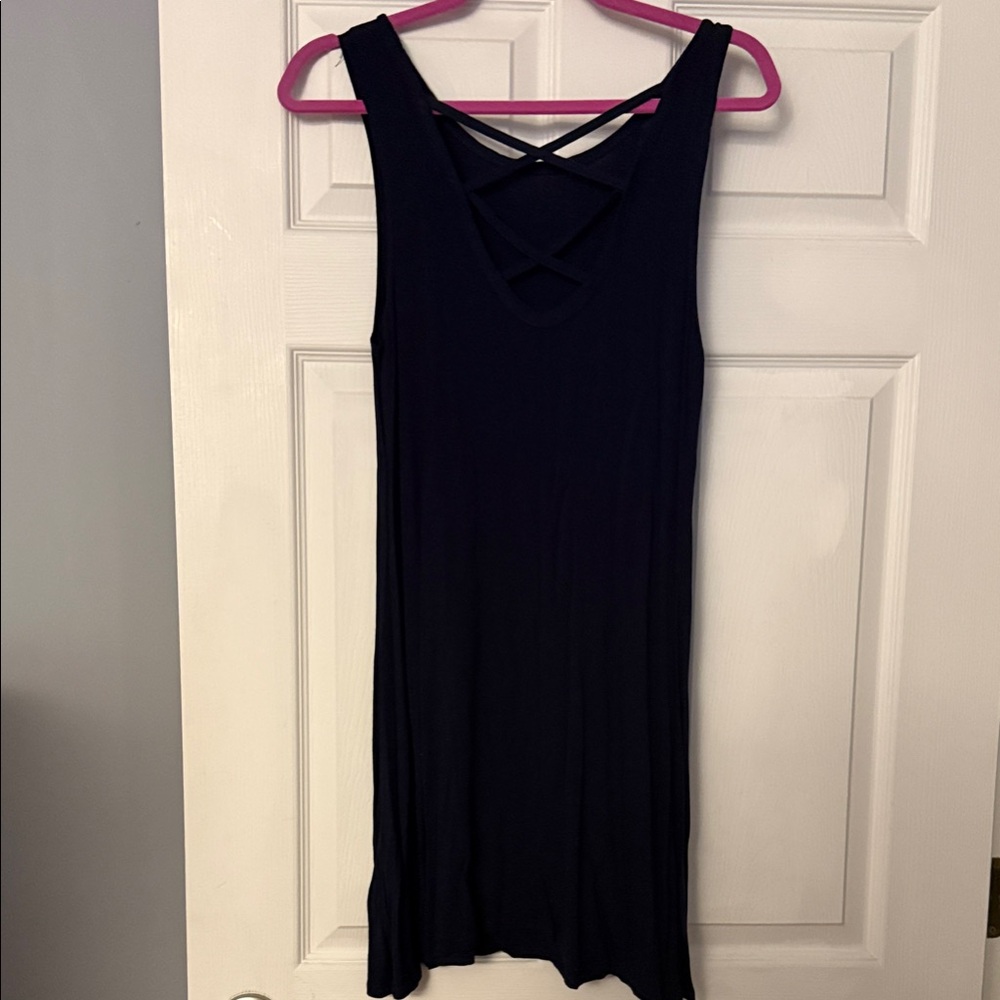 Olivia Rae Navy Blue Sleeveless Dress